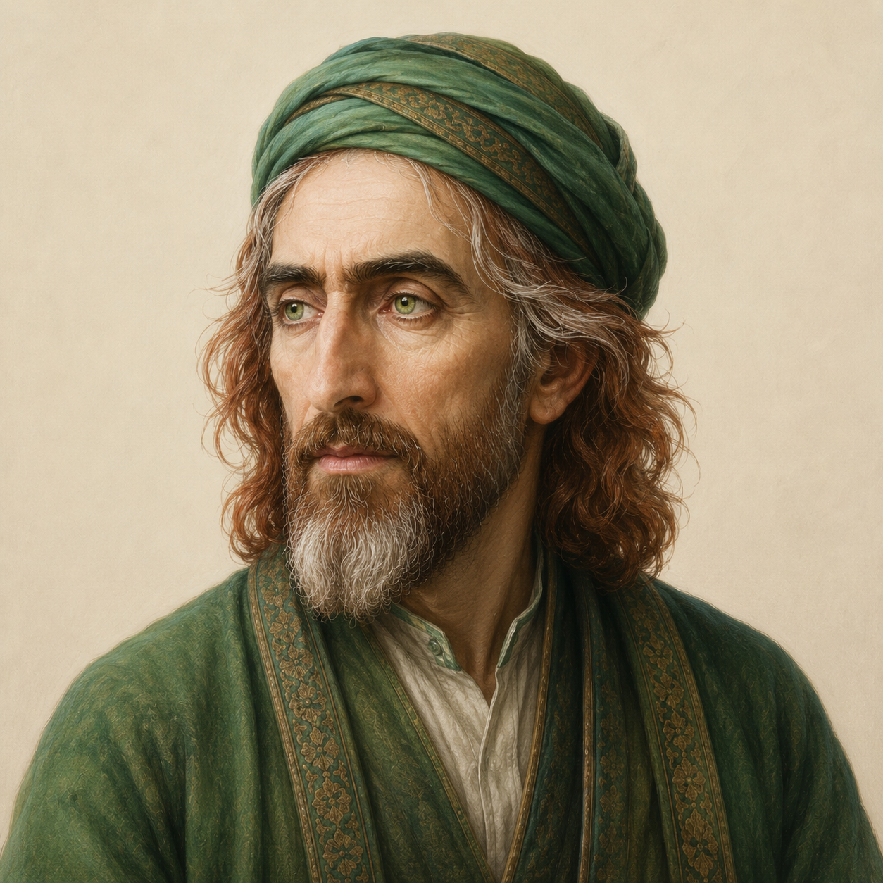 تصویر خیالی هوش مصنوعی برای مجذوب تبریزی